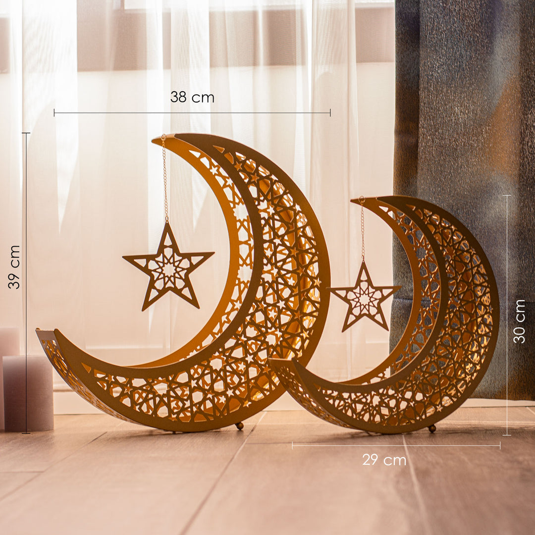 2’li Metal Hilal Ramazan Dekoru - WAMH106