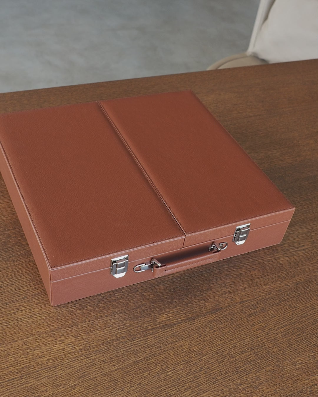 Özel Taba Deri Kaplamalı Ahşap 67&