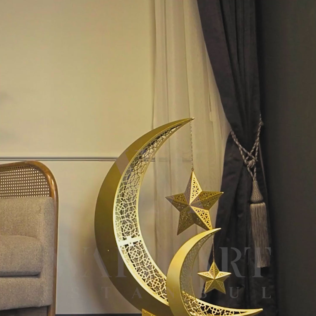 3 Boyutlu Metal Ramazan Hilali - WAMH110