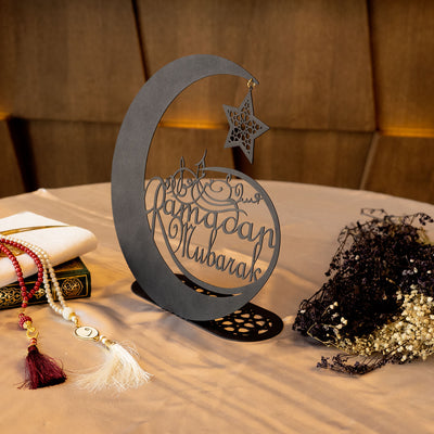 Ramadan Mubarak Metal Masaüstü Dekor - WAMH118
