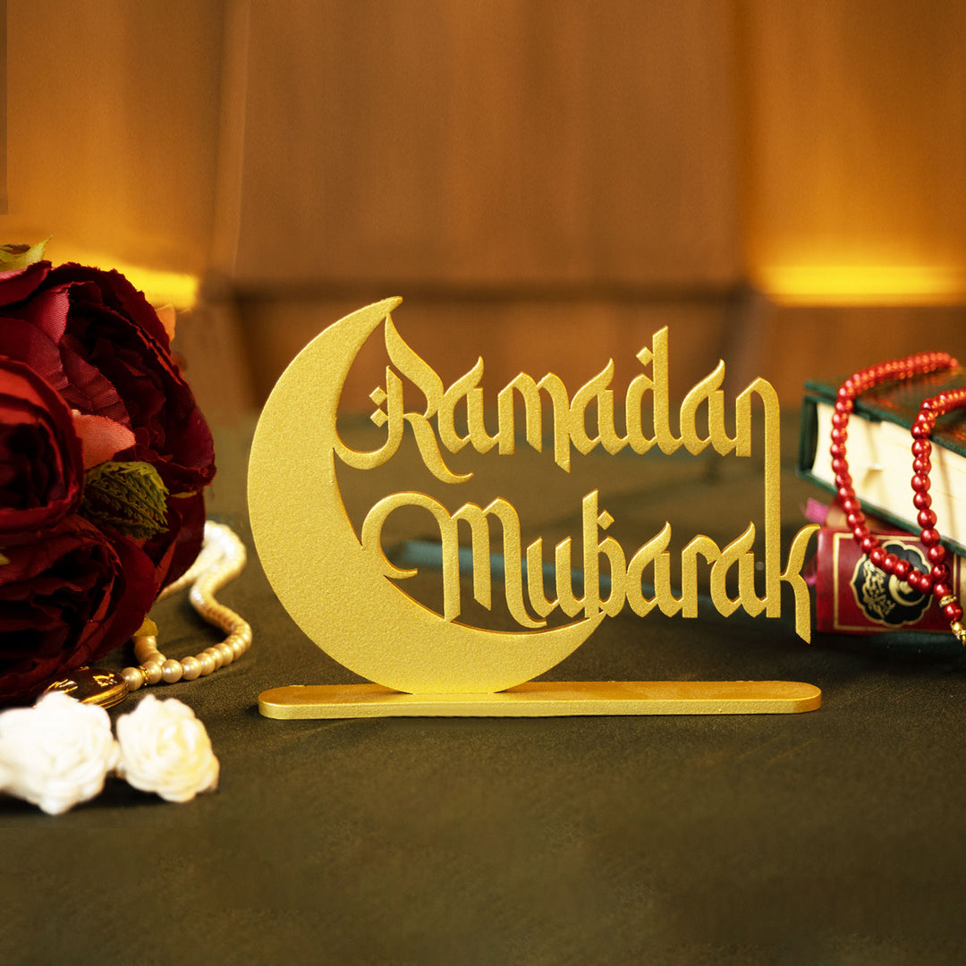 FIRSAT - Ramadan Mubarak Metal Masaüstü Dekor - WAMH107