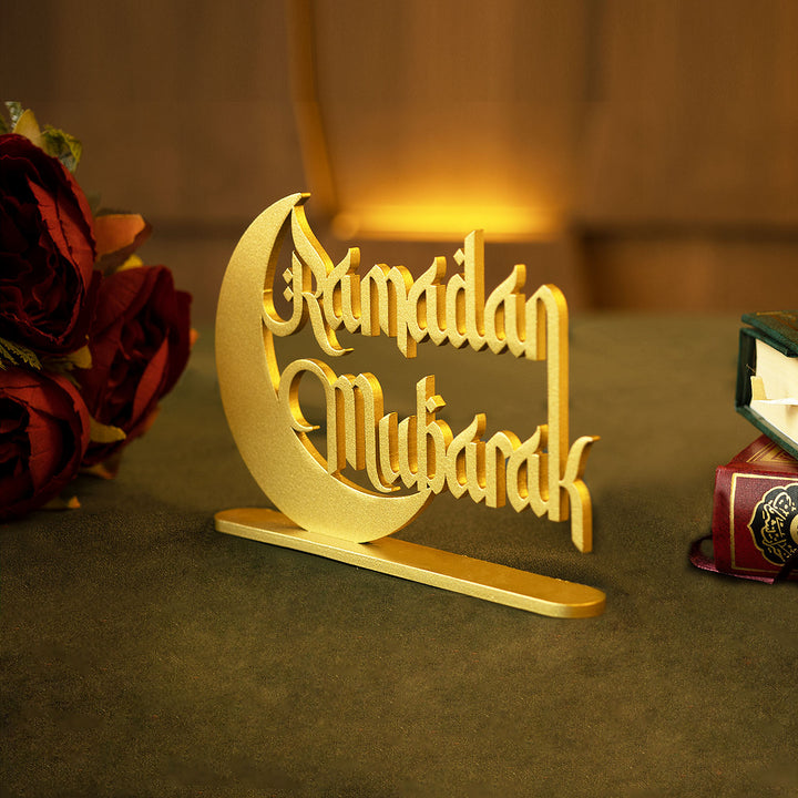 FIRSAT - Ramadan Mubarak Metal Masaüstü Dekor - WAMH107