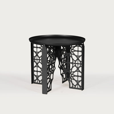 Emas S Metal İslami Motifli Yan Sehpa - WAMZ014