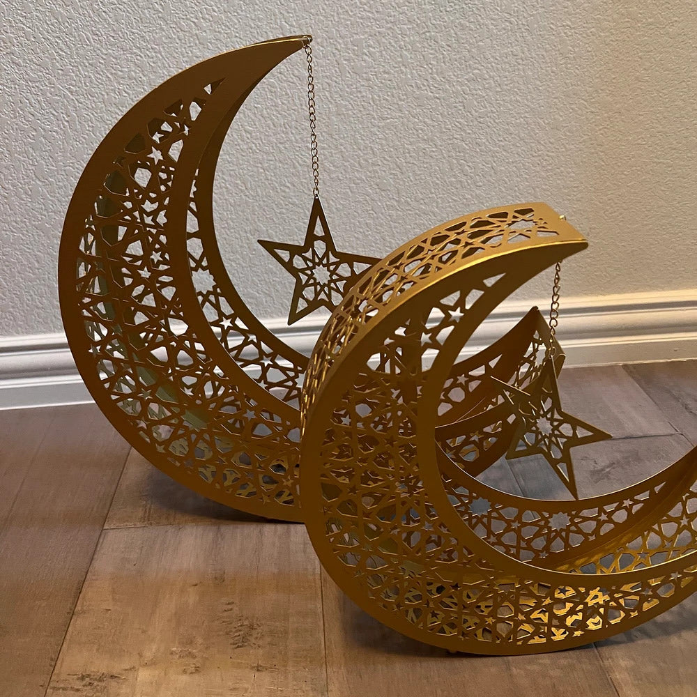 2’li Metal Hilal Ramazan Dekoru - WAMH106